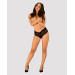 Трусики кружевные Obsessive Elizenes L\XL Black