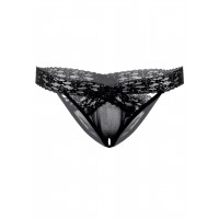 Трусики кружевные с открытым доступом Daring Intimates Alessandra, черный, S/M