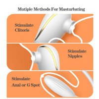Вакуумный стимулятор с виброяйцом High End Suction Love Egg WHITE