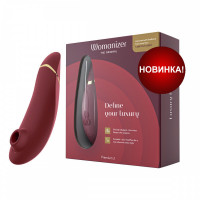 Бесконтактный вакуумный клиторальный стимулятор Womanizer Premium 2 бордовый
