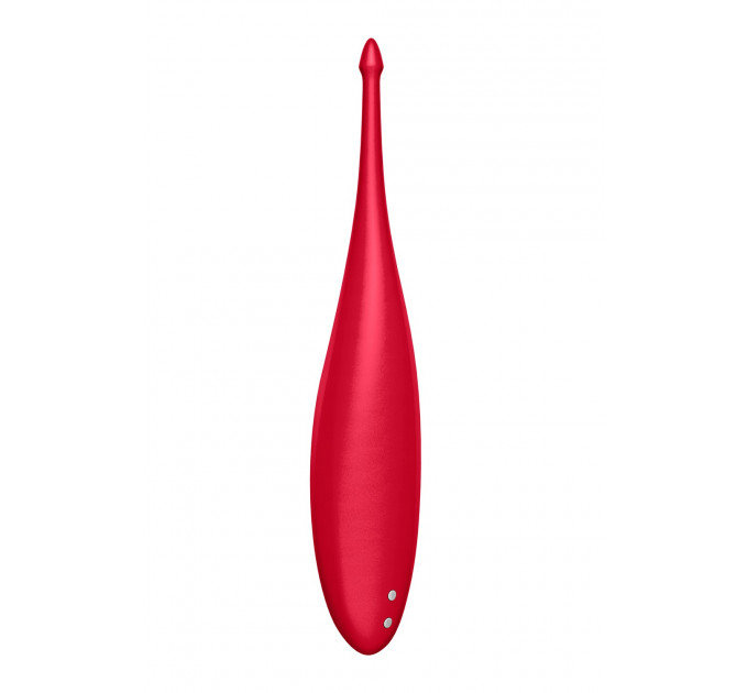 Вібратор для цілеспрямованої стимуляції Satisfyer Twirling Fun з гнучкою шийкою, червоний