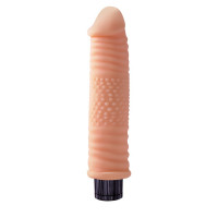 Вибратор реалистичный с рельефом Chisa Real Touch XXX бежевый