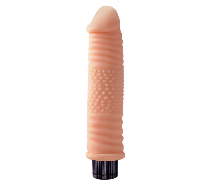 Вибратор реалистичный с рельефом Chisa Real Touch XXX бежевый