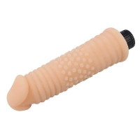 Вибратор реалистичный с рельефом Chisa Real Touch XXX бежевый