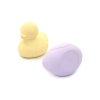 Вібратор для клітора у вигляді качки Sweet Em , силіконовий, лавандовий
