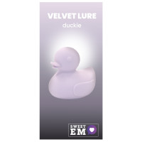 Вибратор для клитора в виде уточки Sweet Em, силиконовый, лавандовый