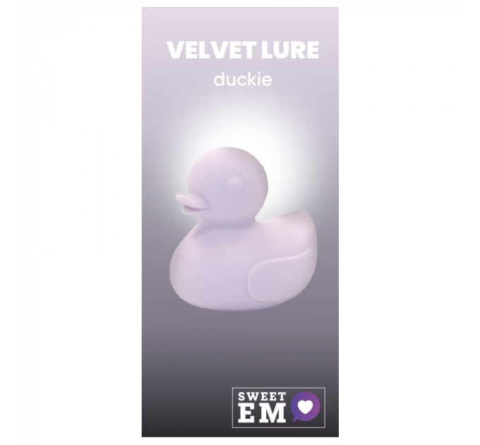 Вибратор для клитора в виде уточки Sweet Em, силиконовый, лавандовый