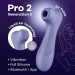 Вибратор клиторальный вакуумный SATISFYER PRO 2 поколения 3 С BLUETOOTH сиреневый