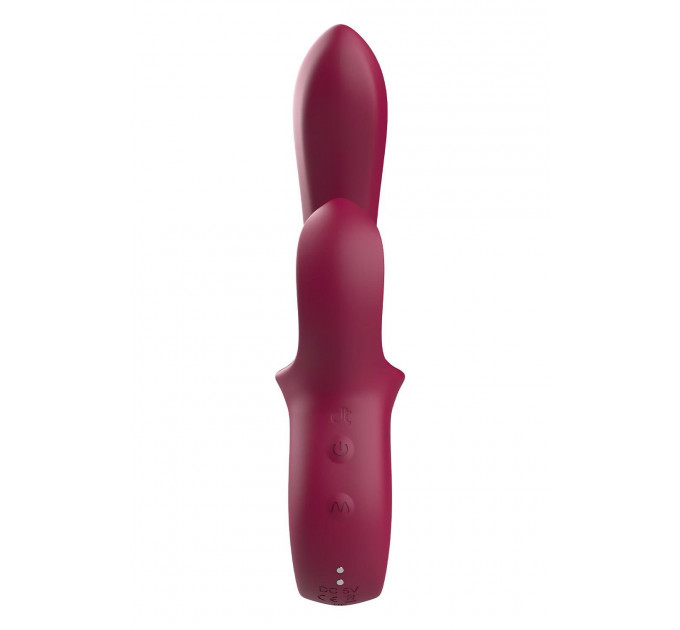 Вибратор-кролик Dreamtoys Glam Duo Vibrator с ручкой крючком, 22.7 х 4.2 см