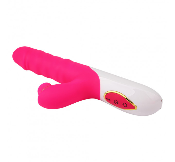 Вібратор кролик із вакуумною стимуляцією CHISA Intimate Melody Clit Kisser THruster, рожевий