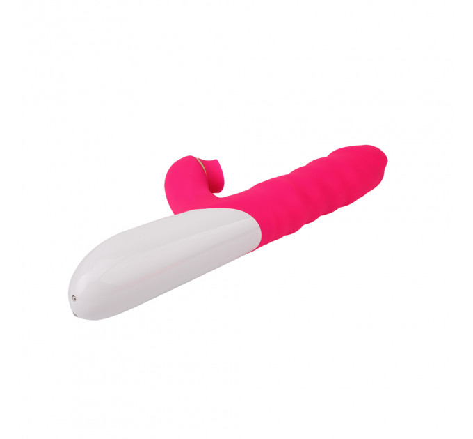 Вібратор кролик із вакуумною стимуляцією CHISA Intimate Melody Clit Kisser THruster, рожевий