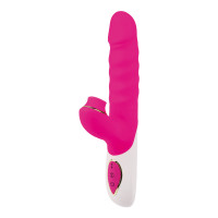 Вібратор кролик із вакуумною стимуляцією CHISA Intimate Melody Clit Kisser THruster, рожевий