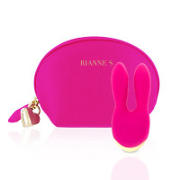 Вібратор із вушками для клітора Rianne S Bunny Bliss у сумочці, рожевий