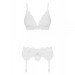 Комплект Obsessive 810-SEG-2 3 pcs set white L/XL