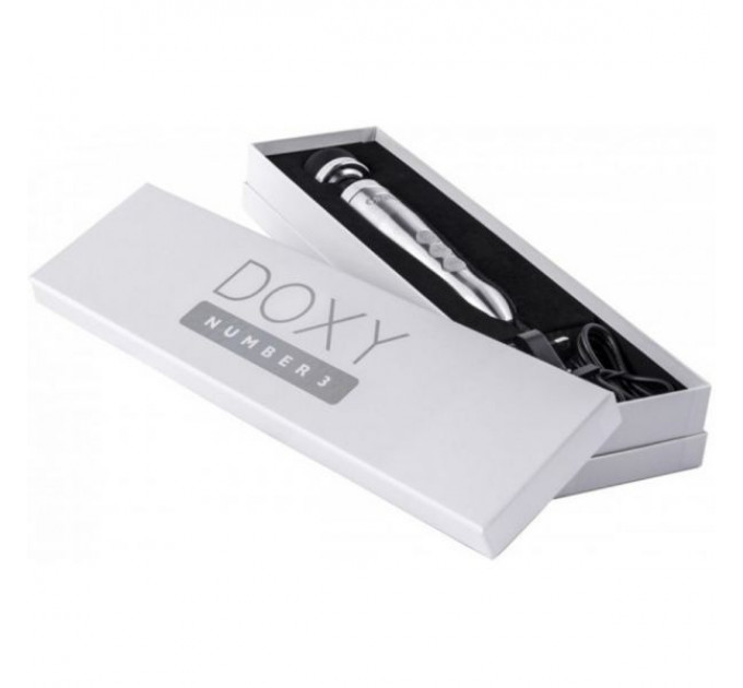 Вибромассажер-Микрофон DOXY Number 3 Satin Finish, Silver