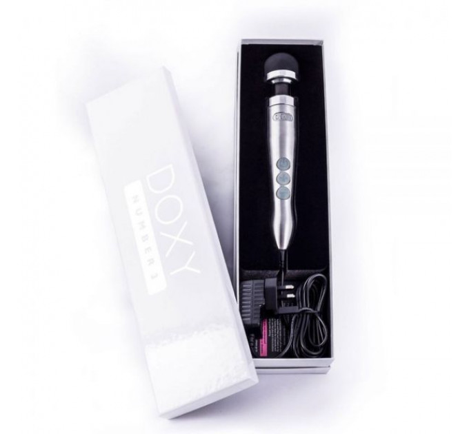 Вибромассажер-Микрофон DOXY Number 3 Satin Finish, Silver