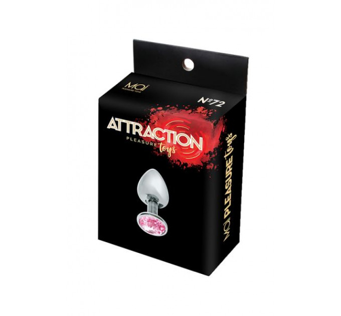 Анальная пробка MAI METAL PLUG WITH STONE, S SILVER
