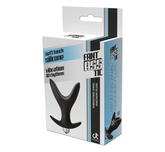 Анальная пробка с вибрацией FANTASSTIC VIBRATING ANAL ANCHOR PLUG BLACK