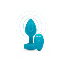 Анальная пробка с вибрацией и камнем B-Vibe - Vibrating Jewel Plug S/M, синяя Анальная пробка с вибрацией и камнем B-Vibe - Vibrating Jewel Plug S/M, синяя
