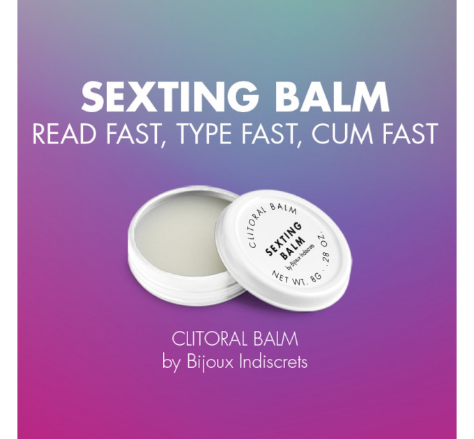 Бальзам для клитора Clitherapy: SEXTING BALM аромат имбиря Bijoux Indiscrets