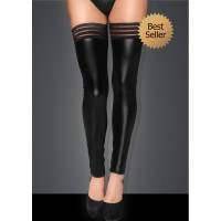 Чулки без носка на силиконе F158 Noir Handmade M