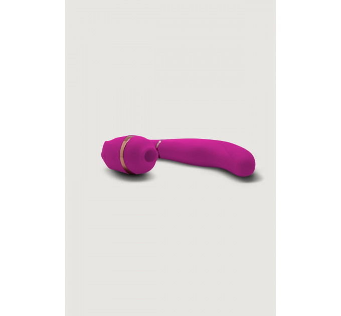 Двойной вибратор с вакуумной стимуляцией Adrien Lastic My G PINK