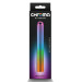 Элегантный хромированный вибратор NS Novelties Chroma Rainbow радужный, Large