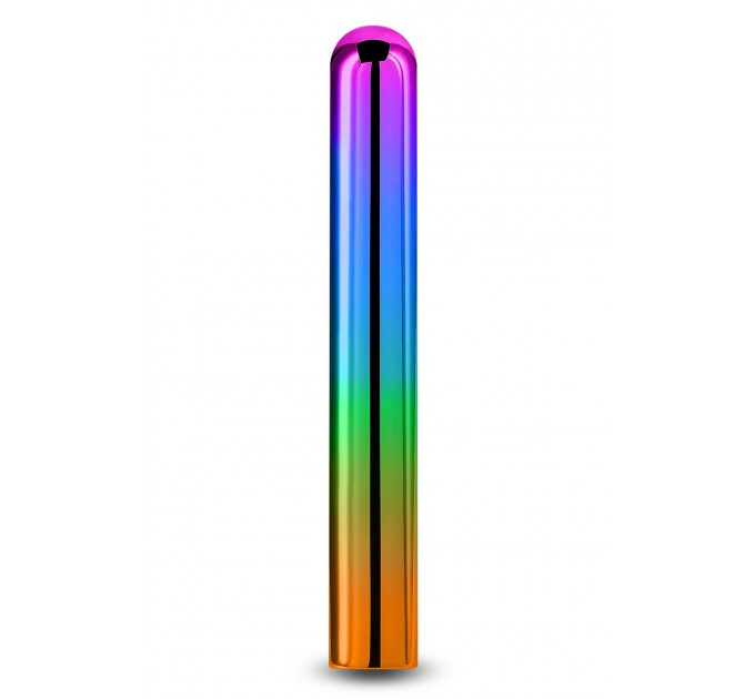 Элегантный хромированный вибратор NS Novelties Chroma Rainbow радужный, Large