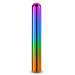 Элегантный хромированный вибратор NS Novelties Chroma Rainbow радужный, Large
