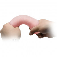 Фалоімітатор з хребтом Super Excitement Sextoy, без мошонки, бежевий, 16 см