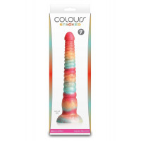 Фаллоимитатор NS Novelties Colours на присоске, разноцветный, 23 см