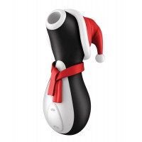 Клиторальный вакуумный вибратор Пингвин Satisfyer Penguin Holiday Edition черно-белый