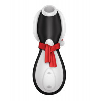 Клиторальный вакуумный вибратор Пингвин Satisfyer Penguin Holiday Edition черно-белый