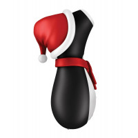 Клиторальный вакуумный вибратор Пингвин Satisfyer Penguin Holiday Edition черно-белый