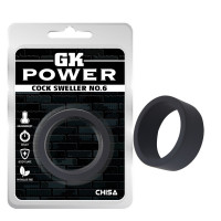 Кольцо эрекционное Chisa GK Power Cock Sweller №6, черное Кольцо эрекционное Chisa GK Power Cock Sweller №6, черное