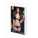 Комплект LACY BRA GARTER OPEN CROTCH PANTY 2P BLK
