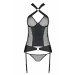 Комплект нижнего белья в сетку Amanda Corset black S/M-Passion