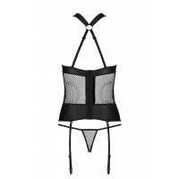 Комплект спідньої білизни в сітку Amanda Corset black S/M-Passion