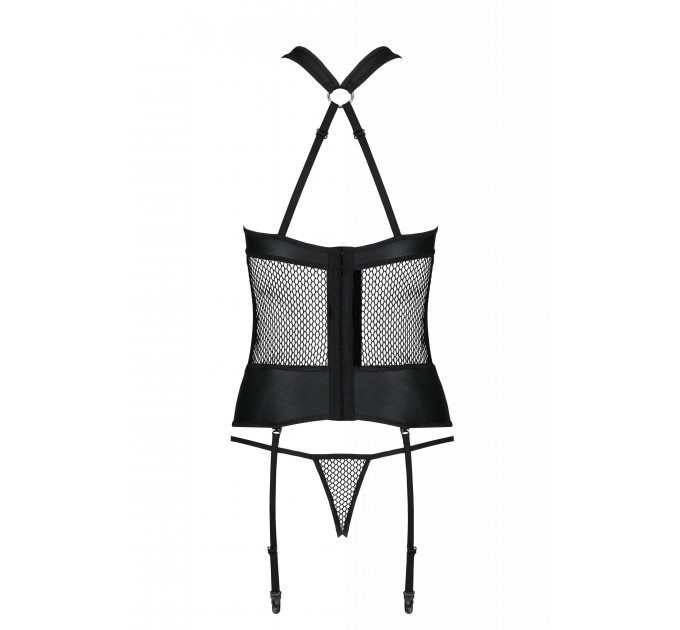 Комплект нижнего белья в сетку Amanda Corset black S/M-Passion