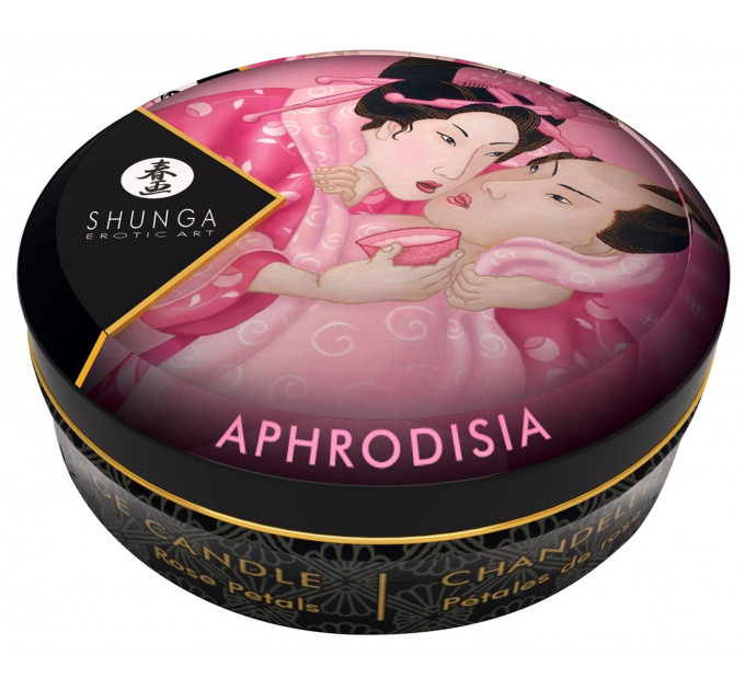 Масажна свічка Shunga Mini Massage Candle Roses з ароматом троянди, 30 мл