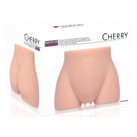 Мастурбатор полуторс Kokos Cherry, два входи: вагіна та попка з вібрацією