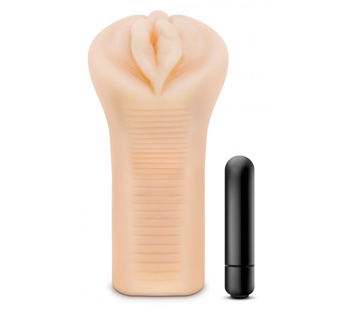 Мастурбатор с вибропулей M For Men Veronika реалистичный, 7.6 см х 16.5 см