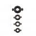 Набор эрекционных колец Chisa GK Power Rudder Cock Rings разного диаметра, черный