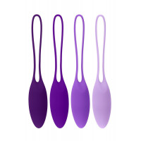 Набор тренажеров Кегеля Evolved Playboy Put In Work 4 вагинальных яйца, фиолетовый