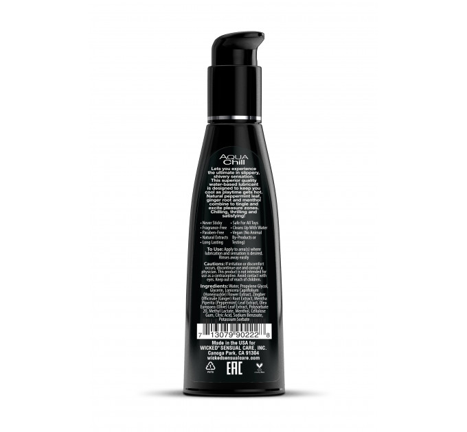 Охлаждающий лубрикант на водной основе WICKED AQUA CHILL 120ML