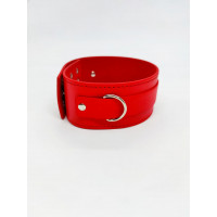 Нашийник з повідцем DS Fetish Collar with leash red metal