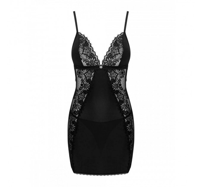 Пеньюар и стринги Obssesive Maderris chemise & thong XS/S