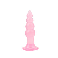 Рифлена анальна пробка Chisa Hi-Rubber Bumpy Butt Plug