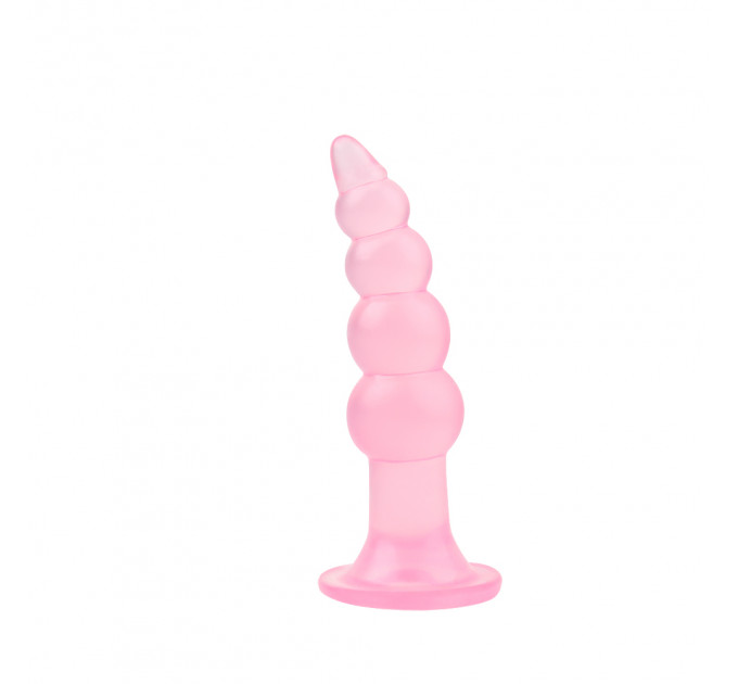 Рифленная анальная пробка Chisa Hi-Rubber Bumpy Butt Plug