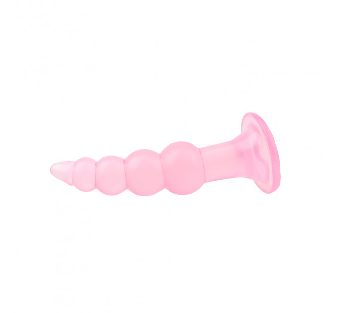 Рифленная анальная пробка Chisa Hi-Rubber Bumpy Butt Plug